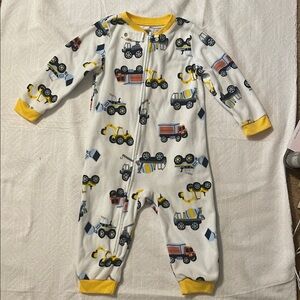 Kids Construction Vehicle Pajama Onesie